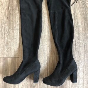 Over The Knee Black Boots